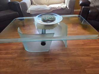 Modern glass table