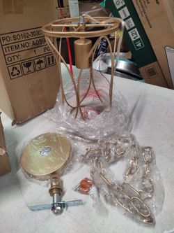 Uolfin 1 bulb mini pendant light fixture in gold finish