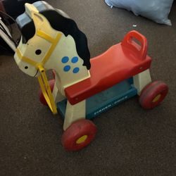 1970s Fisher Price Ride On Horse