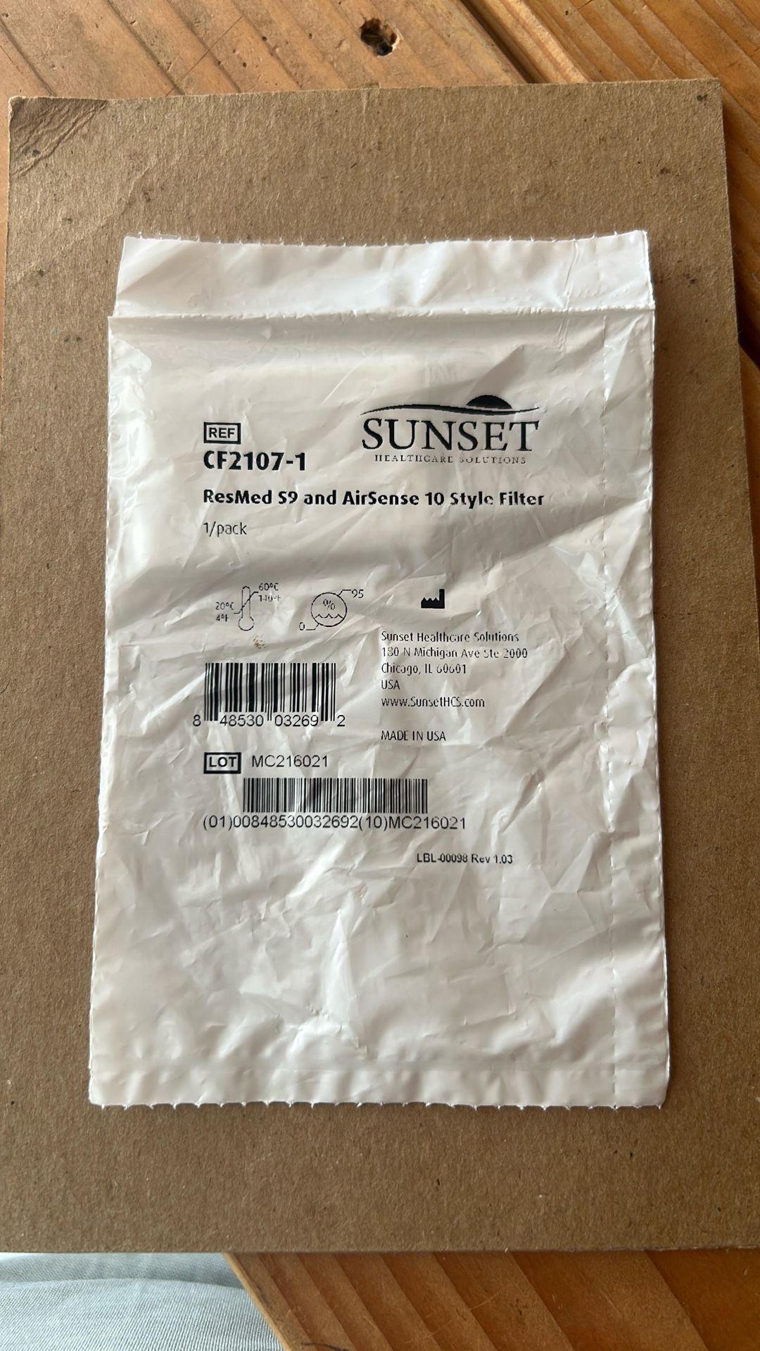 AIRSENSE 10 Style FILTERS (100 Pieces) New