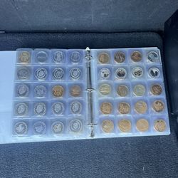 commemorative medals (gold, and silver PLATED ) 80 different pieces