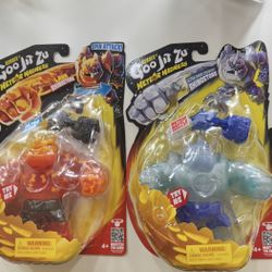 Goo Jit Zu Ultra Rare Crunchy and Lava Meteor Madness Rhinostone