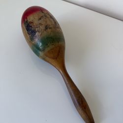 Vintage Handmade Mexican Maraca Shaker
