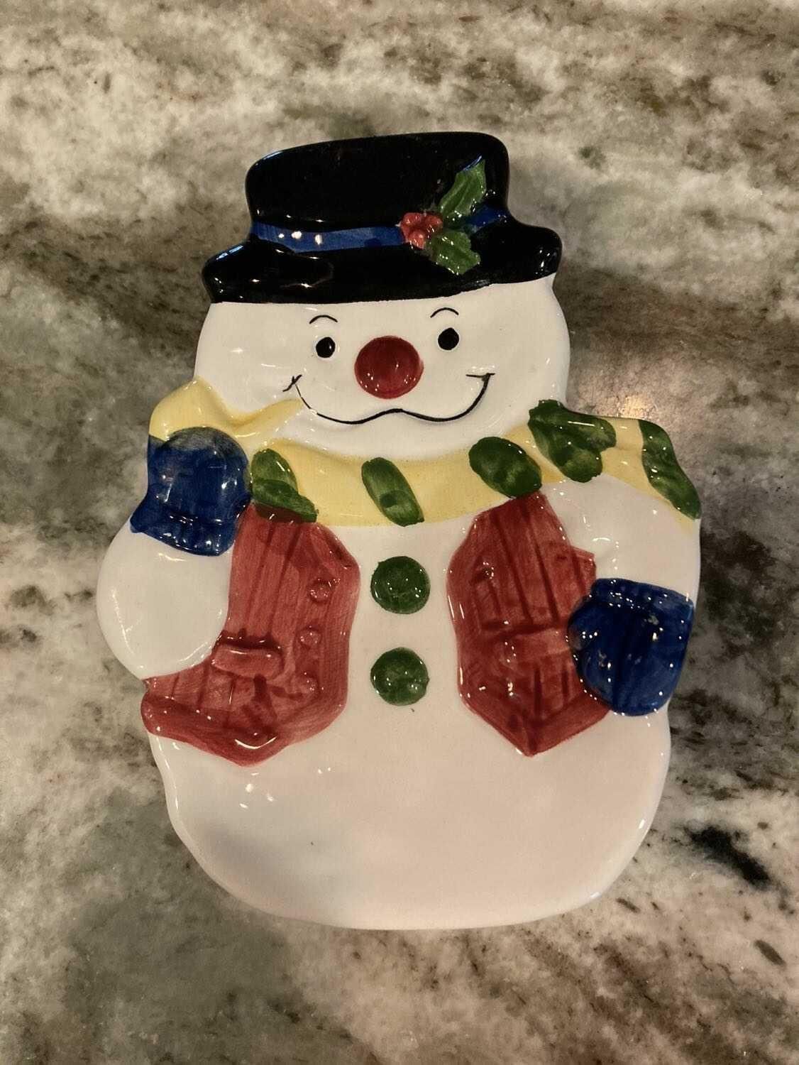 Snowman Dish