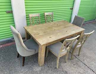 Free Delivery - Beautiful Solid Wood Dining Table Set