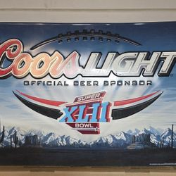 Antique  Super Bowl Sign 