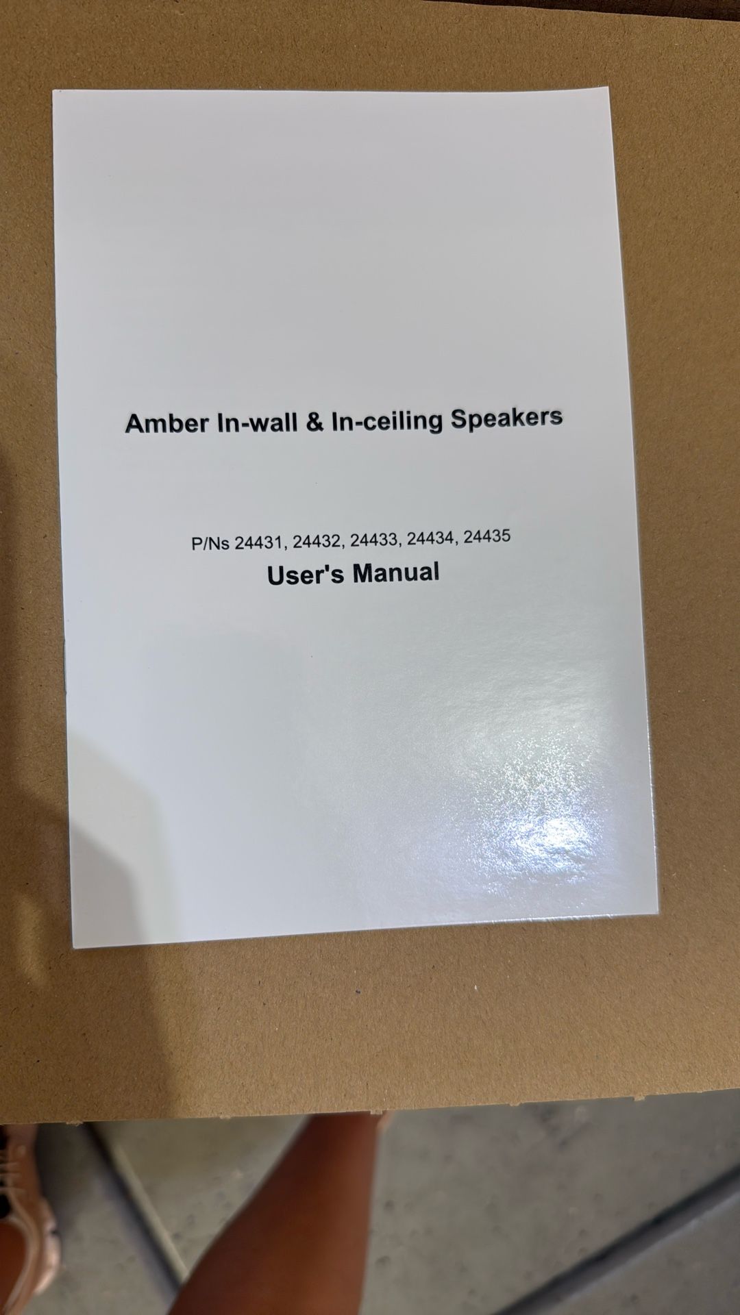 Brand New Amber In Wall And In Ceiling Speakers