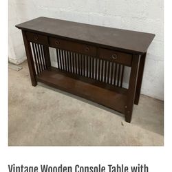 Vintage Console Table