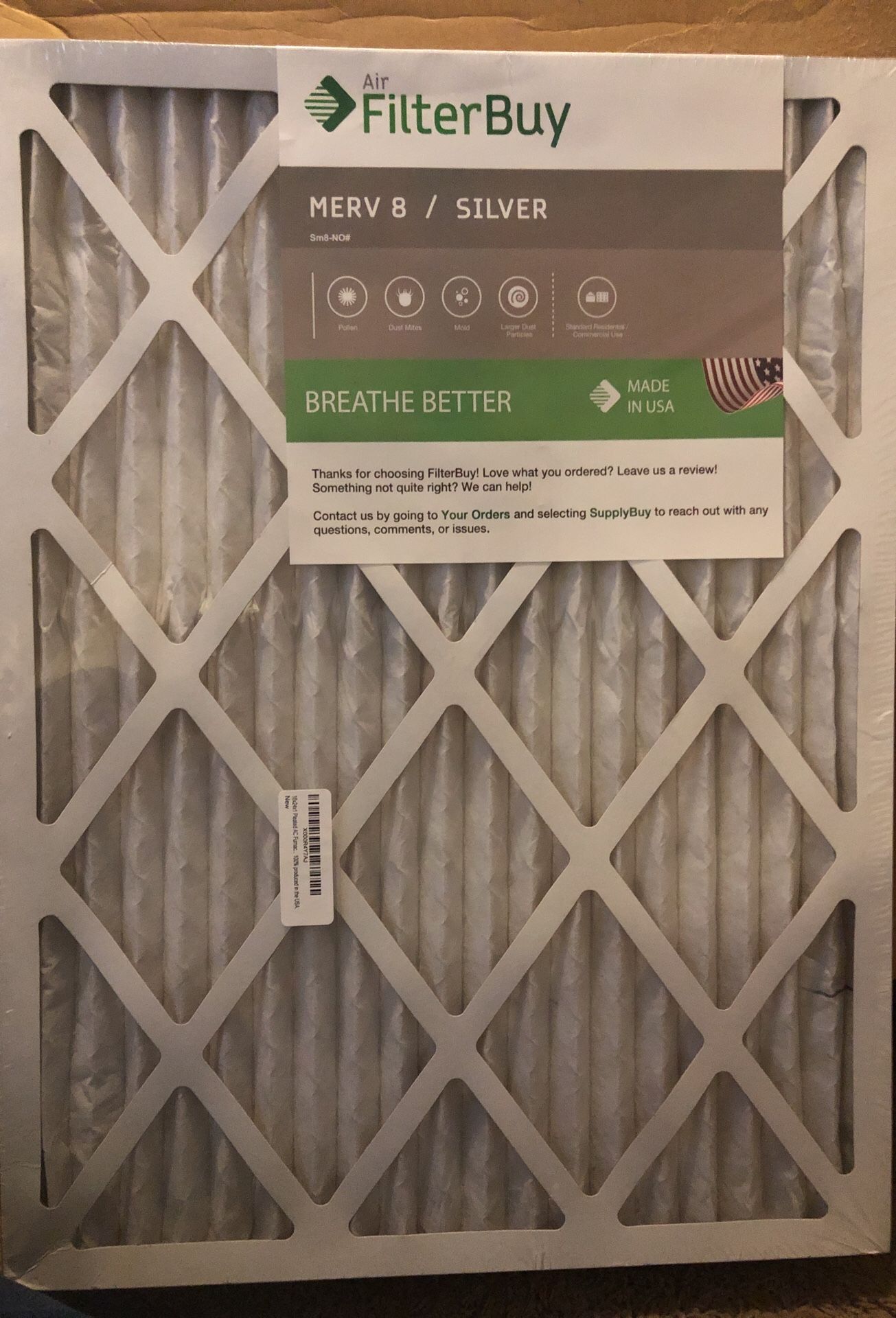 Furnace air filter