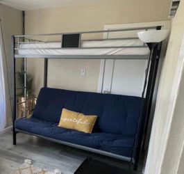 Bunk Bed with Futon Sofa/Full Bed – $250 OBO