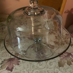 Glass Bread Or Decoration Container For Dinning Table $25 Panera O De Decoración $25