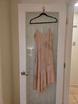 New Size 0 Pink Dress With Beads