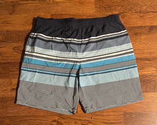 Kirkland Men's Striped Swim Shorts XXL