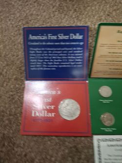 America's First Silver Dollar Coin Collection Set and nickels