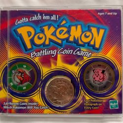3x Pokémon Battling Coin Game Sets – 90s Lot