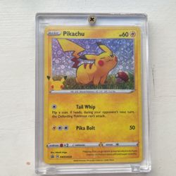 Special 25th Anniversary Holo Foil Pikachu Pokémon Card 
