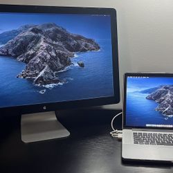 15” MacBook Pro / 27” Apple Cinema Display / Thunderbolt 2 Hub Combo.