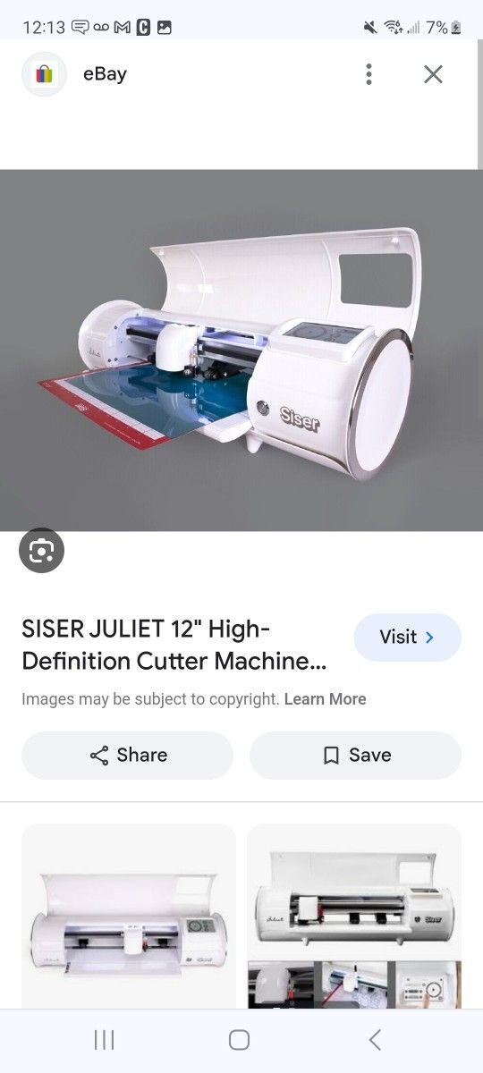SISER JULIET 12" High-Definition Cutter Machine Without Powercord