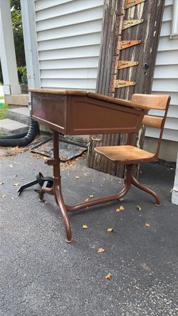 Vintage school desk