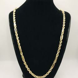 10k HOLLOW MILANO CHAIN 