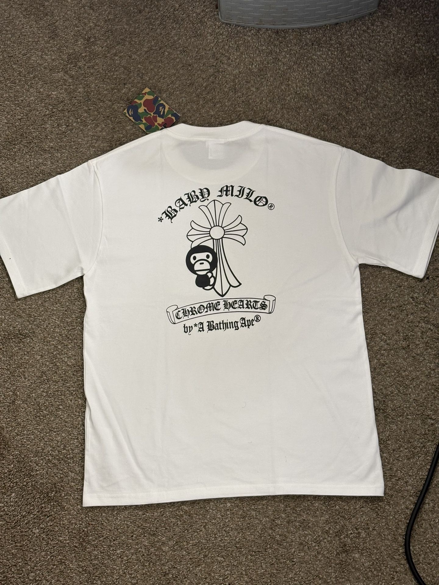 BAPE x Chrome Hearts White M