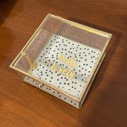 Glass Jewelry Box
