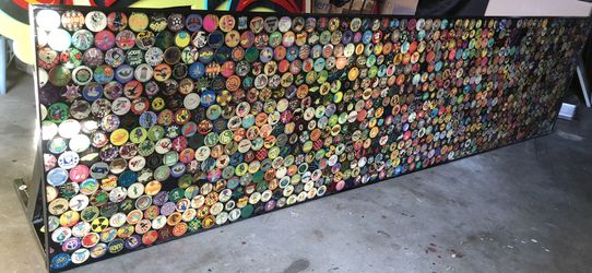 Reduced. Custom POGS Table Desk. Welded/resin
