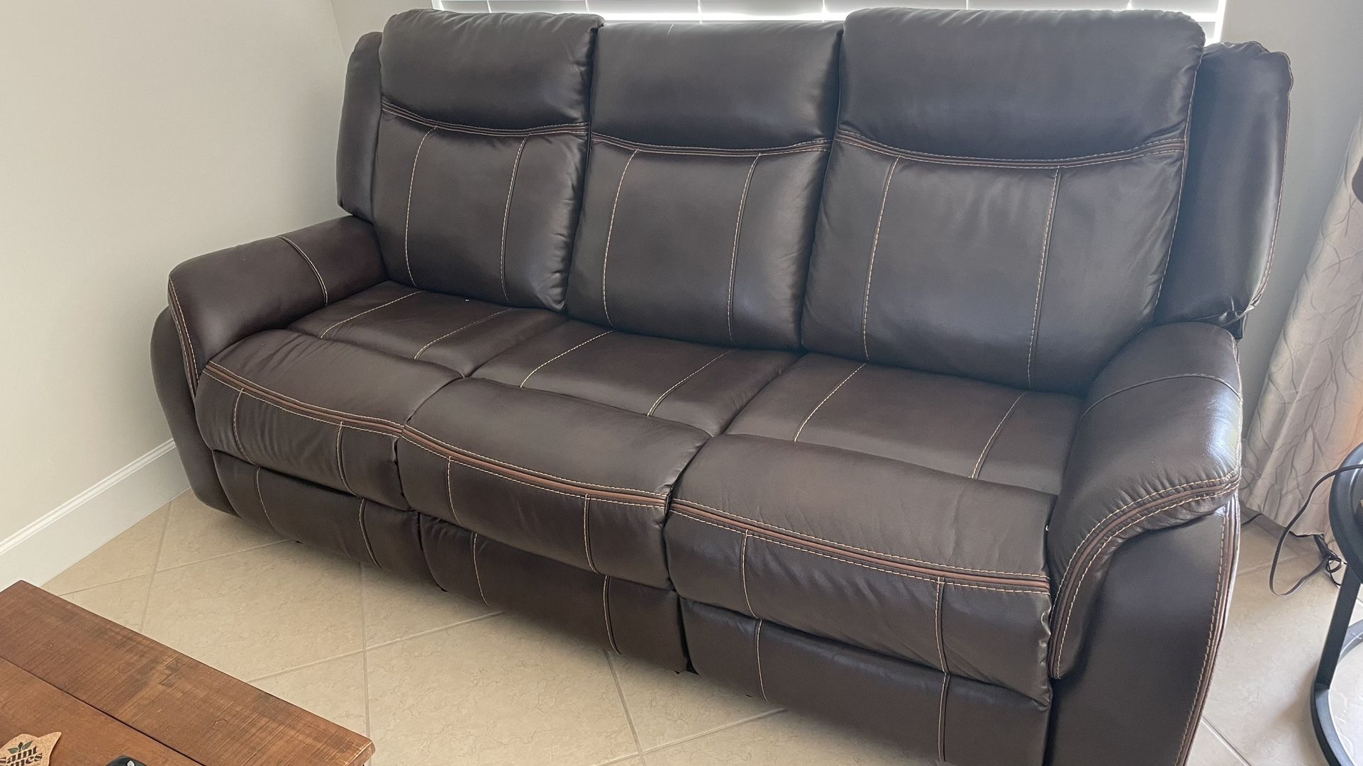 Power Sofa & Rocker Reclining Console Loveseat