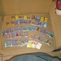 Yu-Gi-Oh cards from 1996 English cards and japanese /forien cards  also a couple of Pokemon cards and dragon borne race supremacy