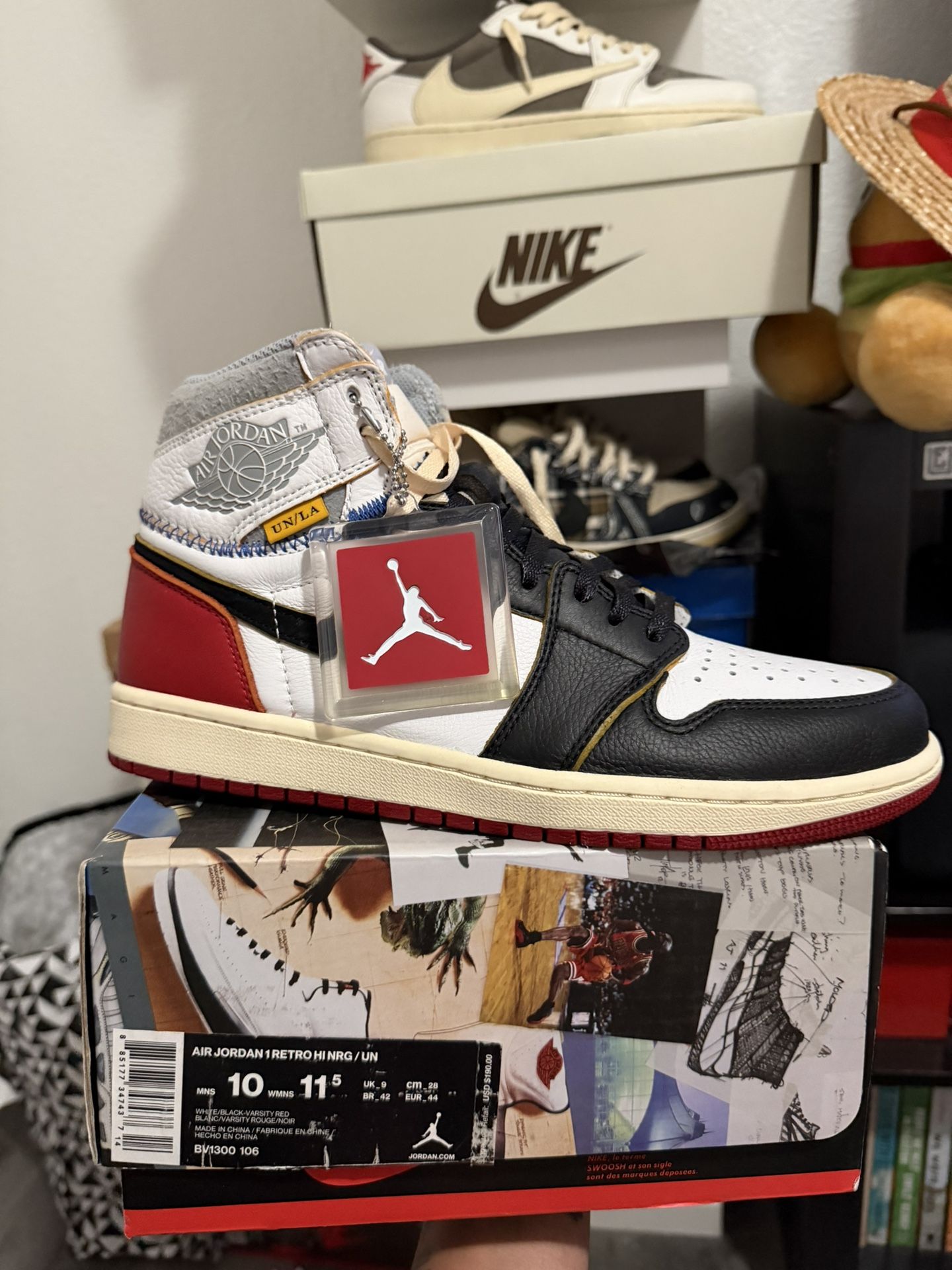 Jordan 1 Retro High Union Los Angeles Black Toe