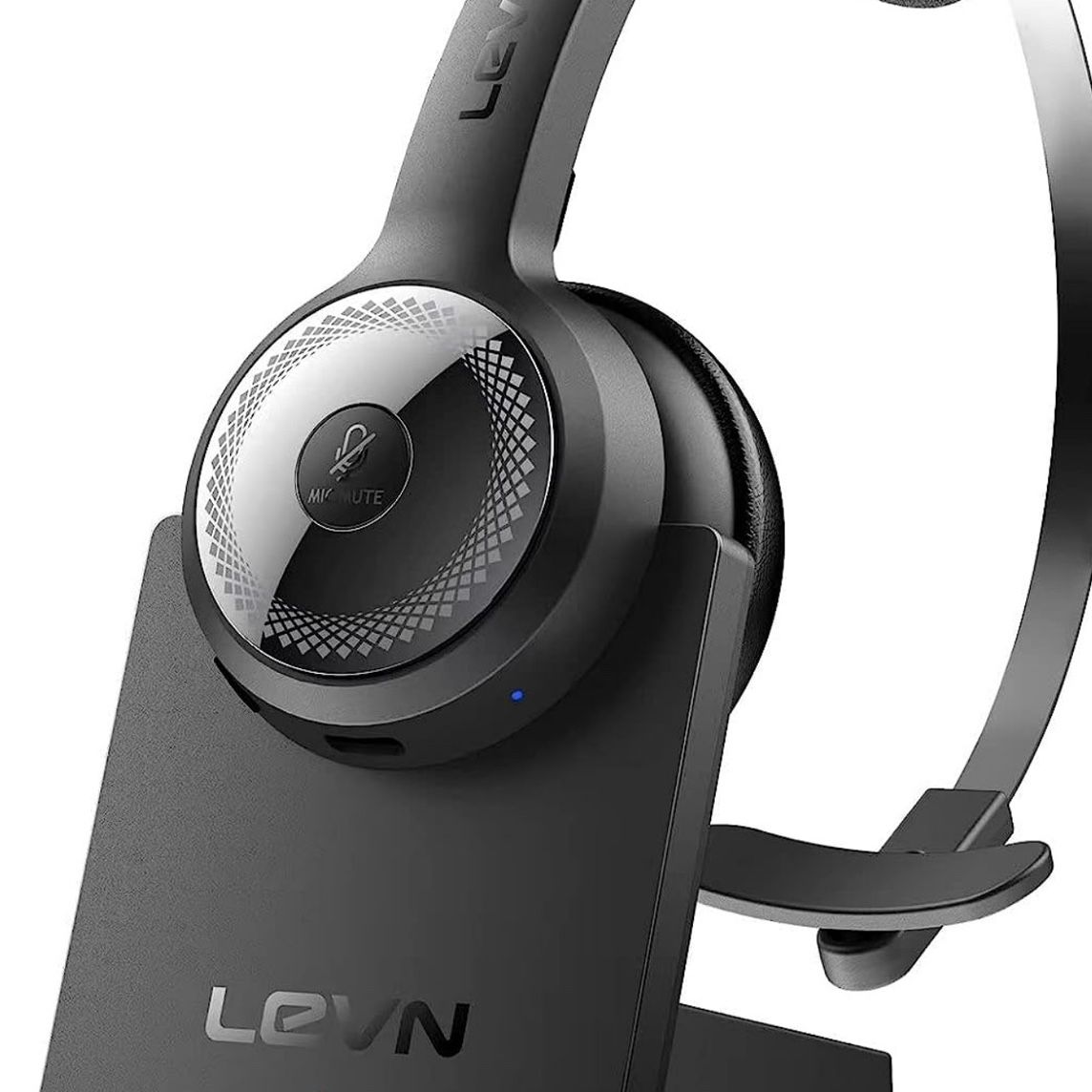 LEVN Bluetooth 5.0 Headset, Wireless Headset with Microphone