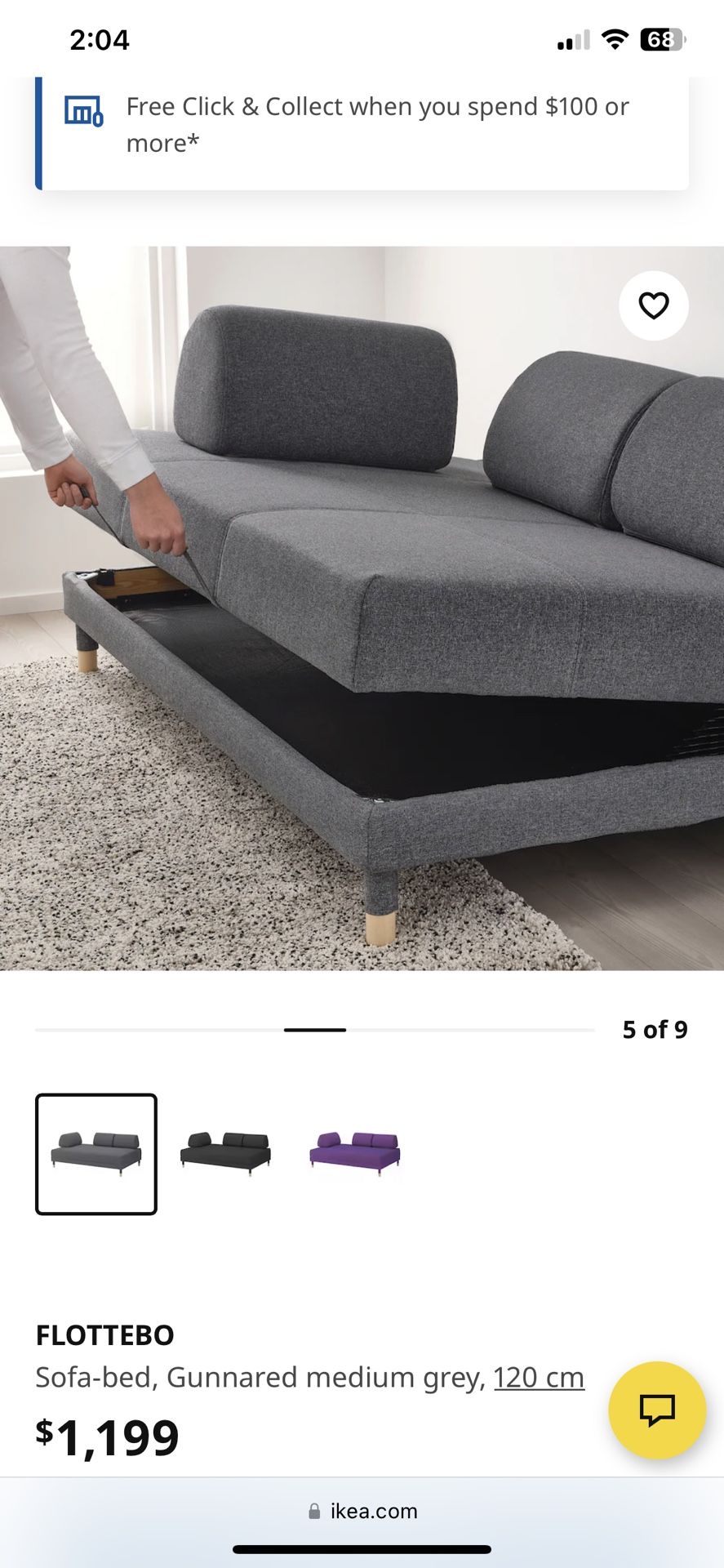 Flottebo Bed Sofa, Designer C Halskov/H Dalsgaard for Sale in Fort