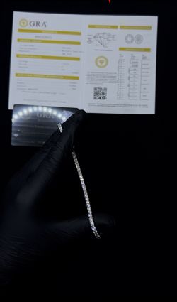 VVS1 Moisanite 3mm Tennis Bracelet
