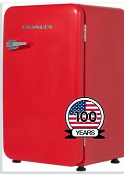 Crowley Retro Mini Fridge 3.2 CuFt Red