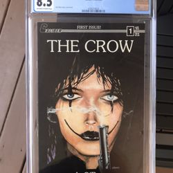 The Crow #1 (1989) CGC 8.5 — O/w To White Pages; James O’Barr Story & Art