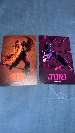 Street fighter character cards
