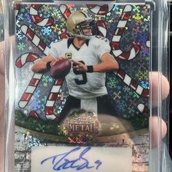 Drew Brees Autographed Card