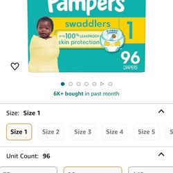 Pampers Size 1
