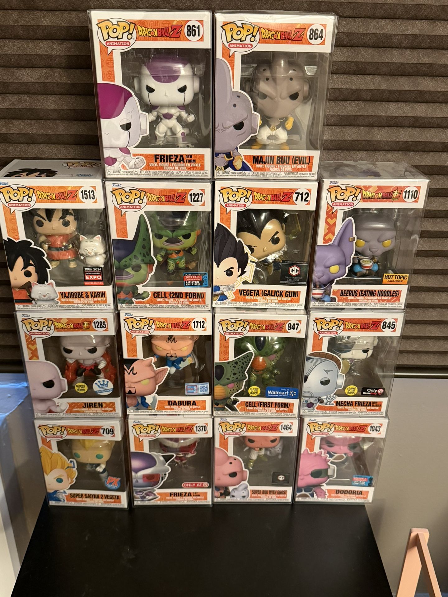 Dragon Ball Z Funko Pop Lot (14) – Frieza, Cell, Buu, Vegeta, Jiren – Exclusives