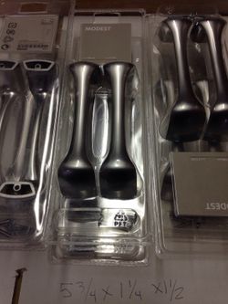 IKEA Satin chrome cabinet drawer door Handles six sets