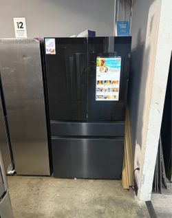 SAMSUNG BESPOKE MATTE BLACK FAMILY HUB FOUR DOOR REFRIGERATOR 😍