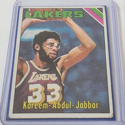 Kareem Abdul Jabbar Lakers Card