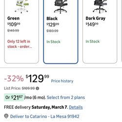 Brand new office chair, just delivered!