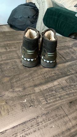 Kids Dinosaur High-Top Winter Boots