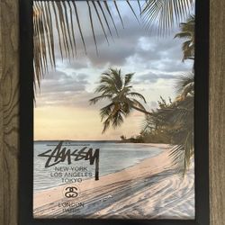 Stussy Poster With Frame 18 X 24
