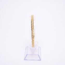10k Yellow Gold 6mm Cuban Link Bracelet 8''