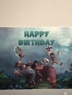 Raya Princess Happy Birthday Banner 
