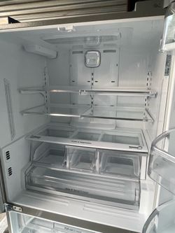 LG Stainless Steel French door, refrigerator with water and icemaker