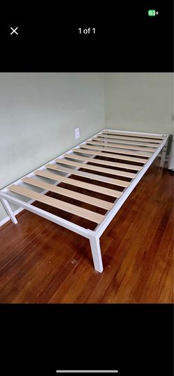 IKEA white twin bed