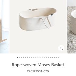 PUPPAPUPO Rope-woven Baby Basket